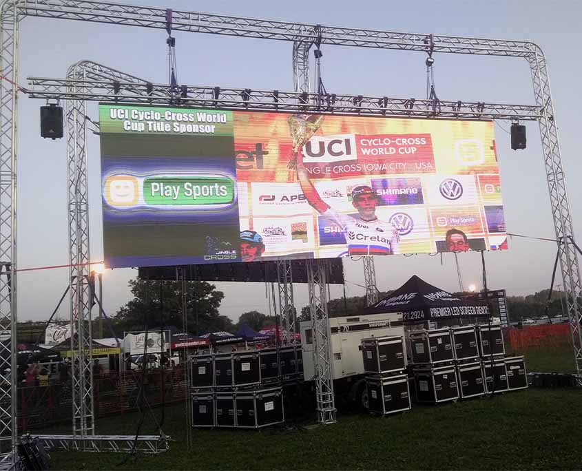 cyclo cross world cup even led video wall