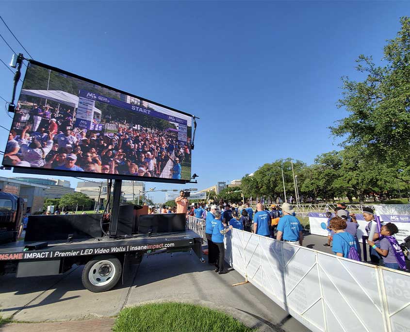 march for babies led screen