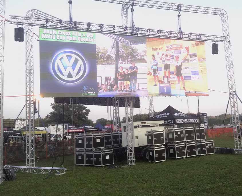 volkswagen event led screen