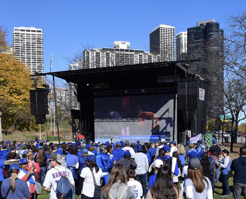 cubs tailgate led screen