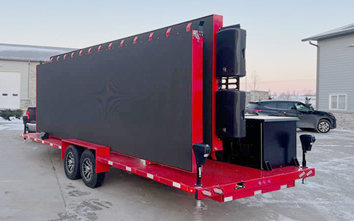 Custom red trailer color